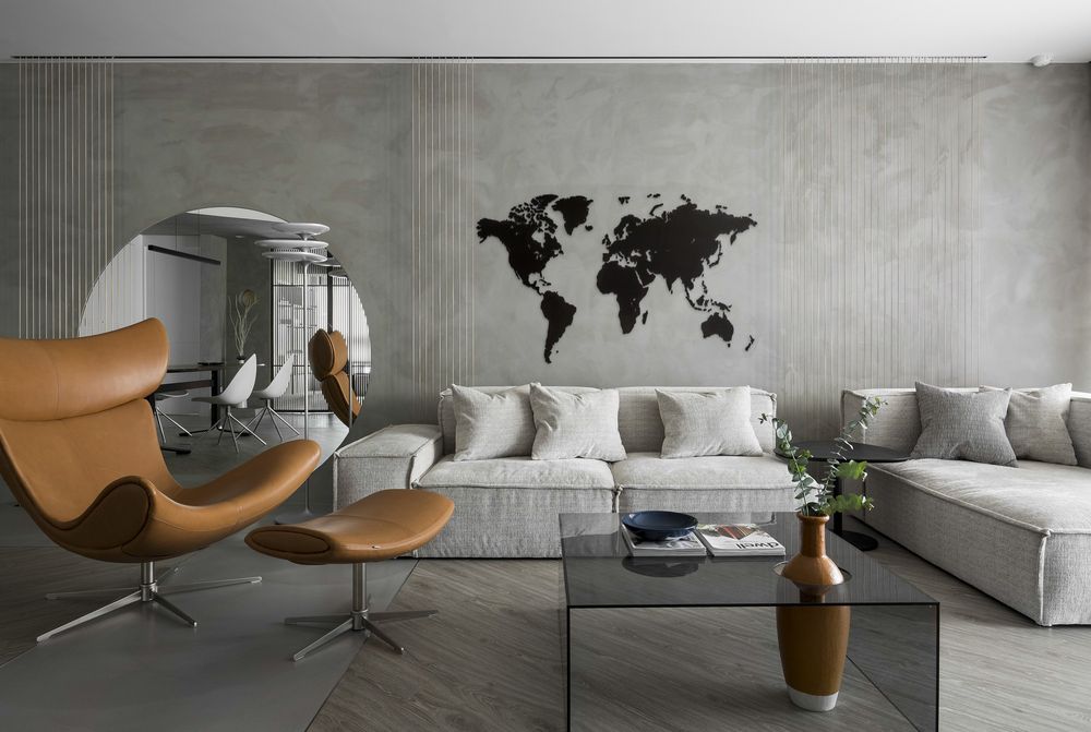 Деревянная карта мира World Map Wall Decoration Large, черная