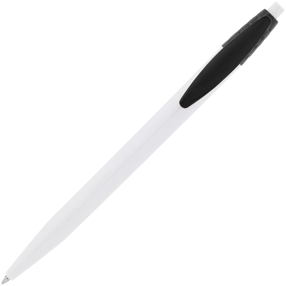 Ручка шариковая Champion, белая с черным