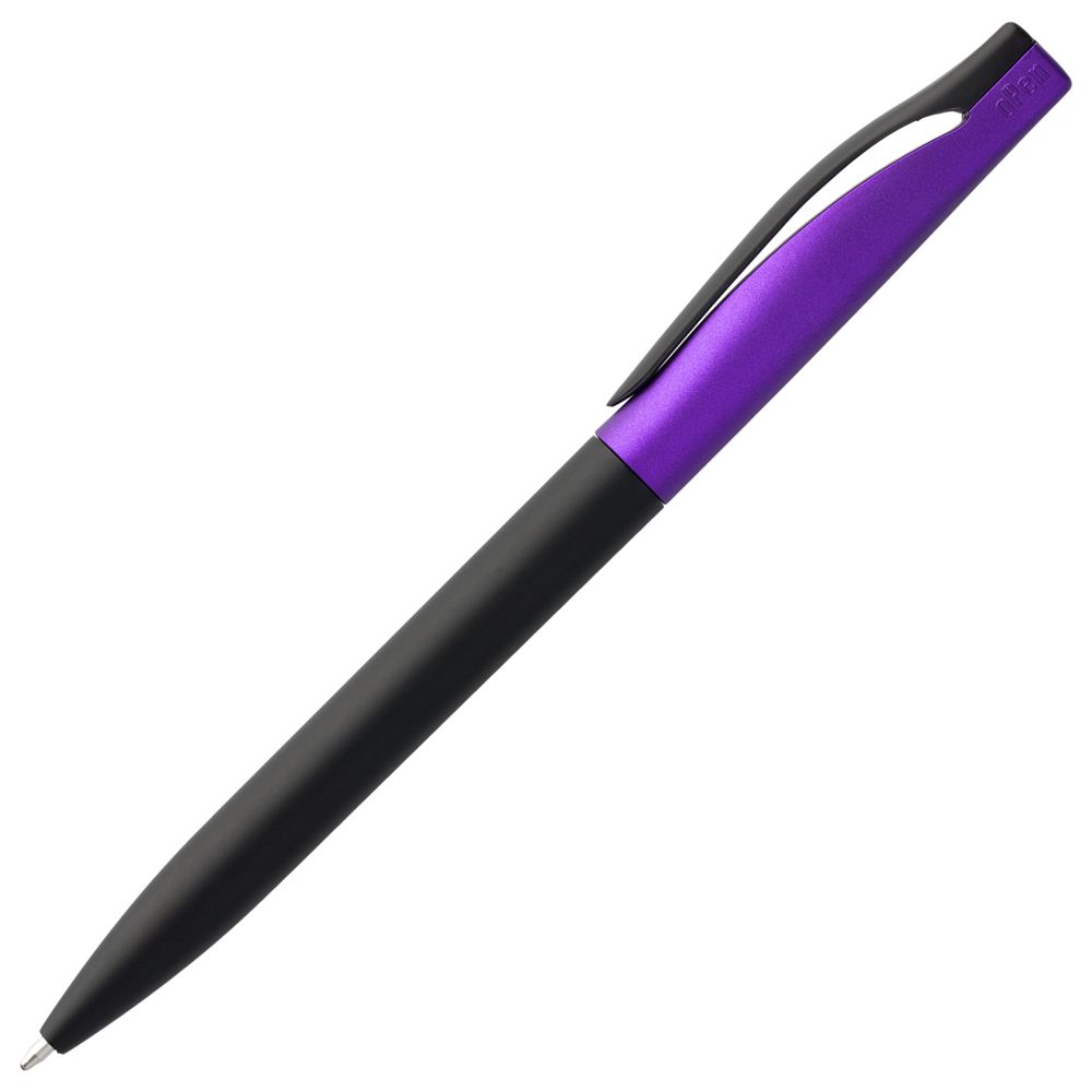 Ручка шариковая Pin Fashion, черно-фиолетовая