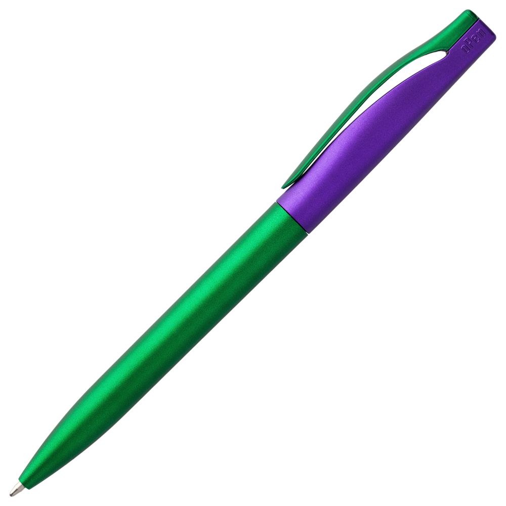Ручка шариковая Pin Fashion, зелено-фиолетовая