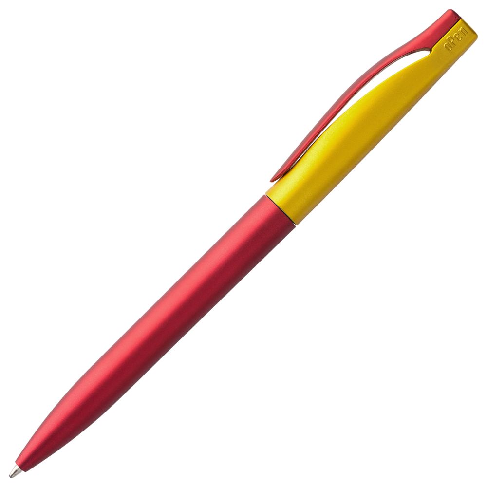 Ручка шариковая Pin Fashion, красно-желтая