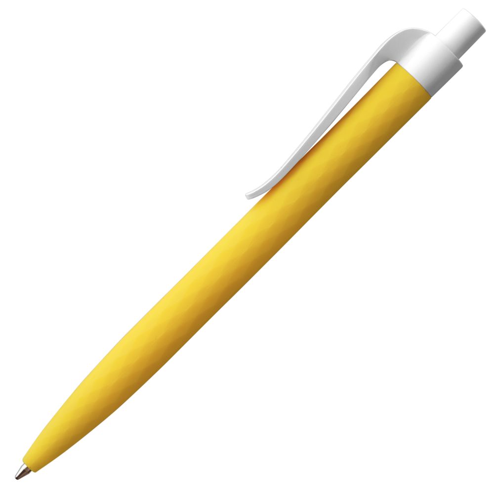 Ручка шариковая Prodir QS01 PMP-P, желтая с белым