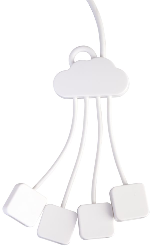 USB-разветвитель Cloud, белый