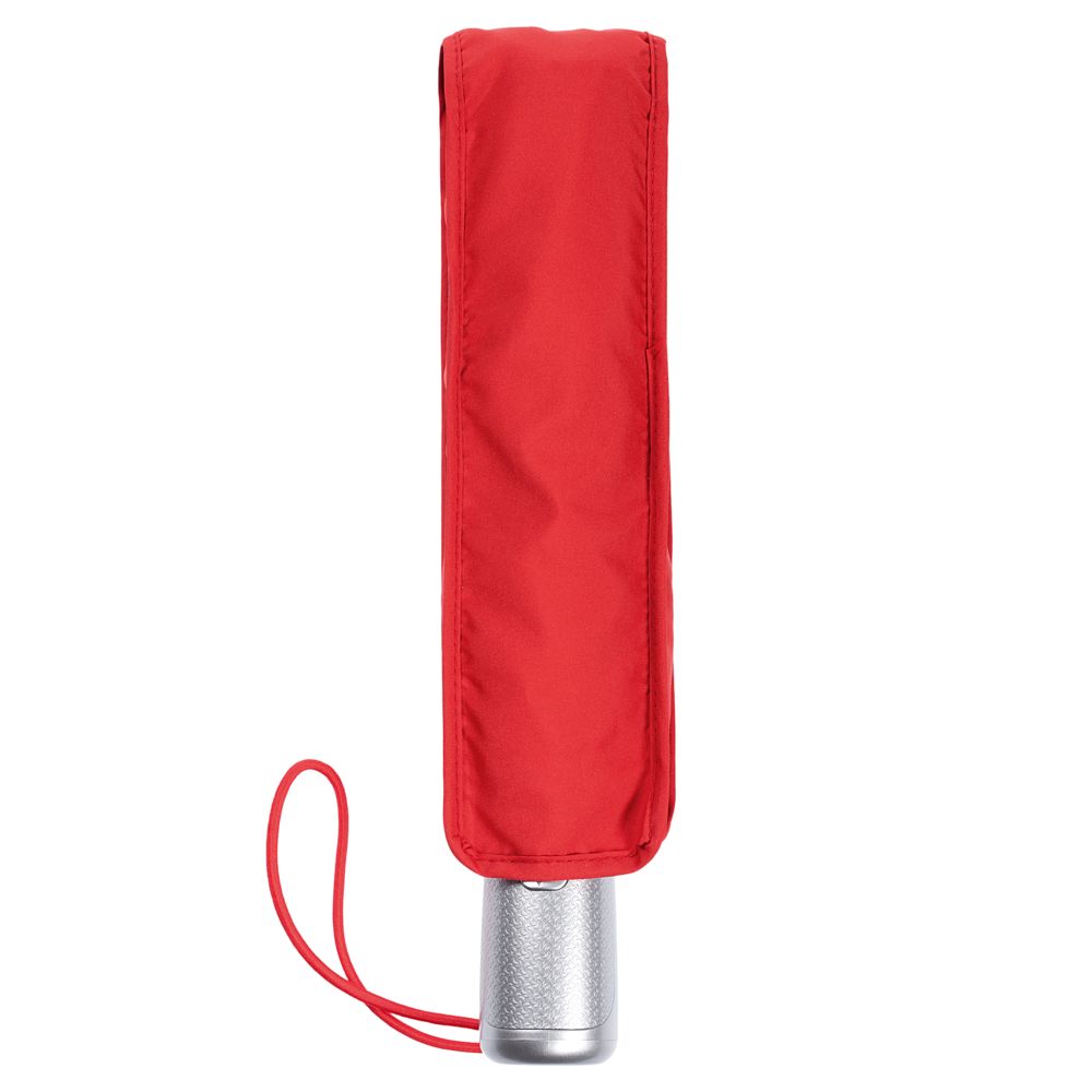 Складной зонт Alu Drop S, 3 сложения, 8 спиц, автомат, красный