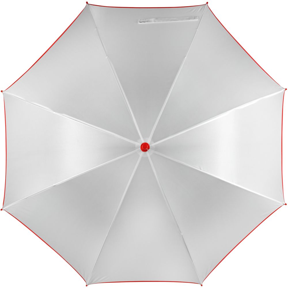 Зонт-трость Unit White, белый с красным