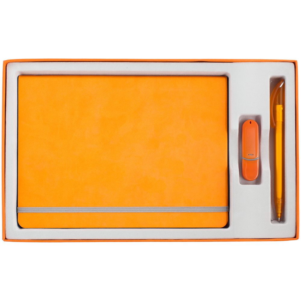 Коробка In Form под ежедневник, флешку, ручку, оранжевая