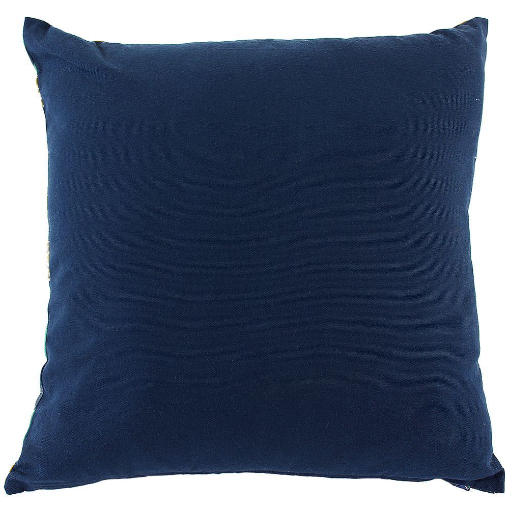 Чехол на подушку Lazy flower, квадратный, темно-синий
